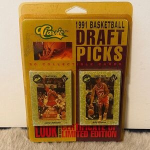 Classic 1991 Basketball Draft Picks 50 Cards with certificates of limited edit